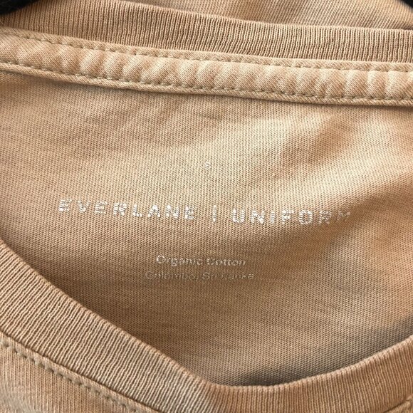 Everlane Mens The Essential Organic Crew T Shirt Beige S - Picture 5 of 6